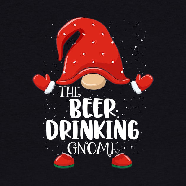 Beer Drinking Gnome Matching Family Group Christmas Pajama by for shop